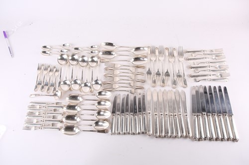 Lot 536 - A Mappin & Webb canteen of silver cutlery of...