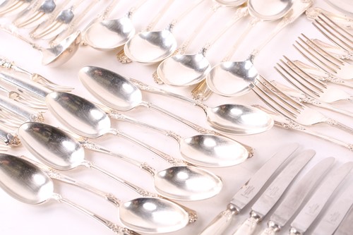 Lot 536 - A Mappin & Webb canteen of silver cutlery of...