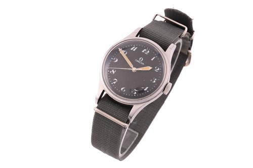 Lot 498 - An Omega 1953 RAF issue wristwatch REF:...
