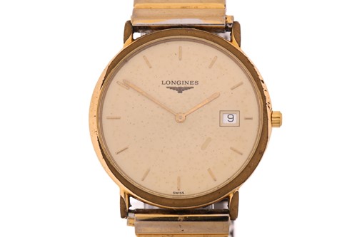 Lot 501 - A gentleman's Longines wristwatch with a Swiss...