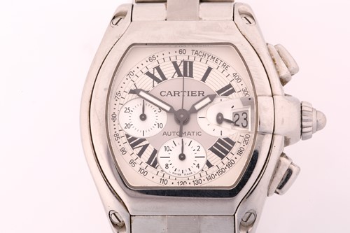 Lot 474 - A Cartier Roadster XL chronograph 2618 on...