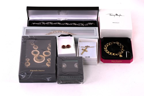 Lot 430 - A collection of boxed costume jewellery...