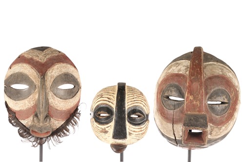 Lot 187 - Three Luba Kifwebe masks, Democratic Republic...
