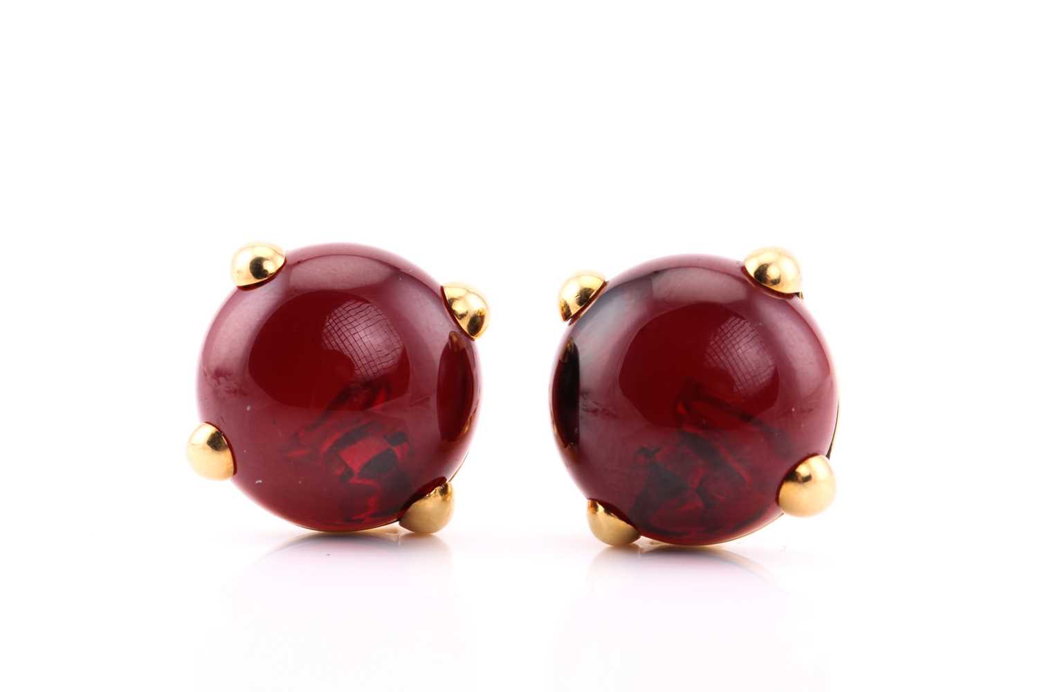 Lot 41 - A pair of Pomellato “Griffe" earrings, each...