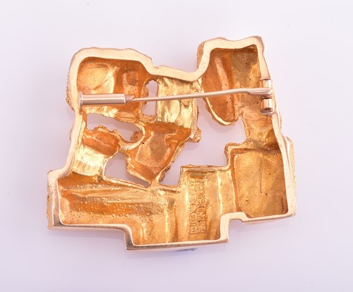 Lot 295 - Bjorn Weckstrom for Lapponia, a modernist 15ct...