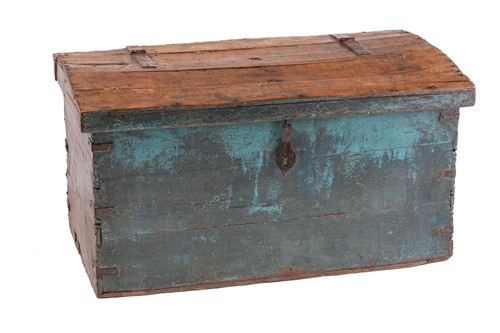 Lot 125 - A large Swat Valley teak ark, the slightly...