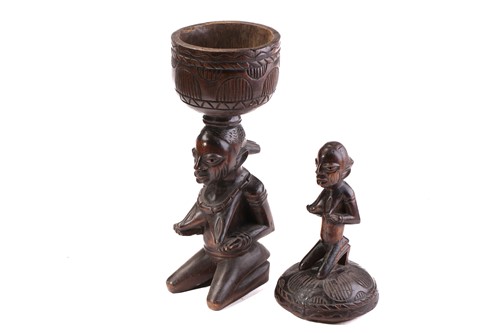 Lot 97 - A large Yoruba Shango/Sango offertory bowl and...