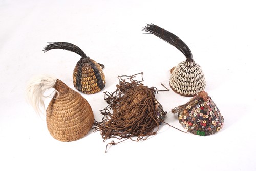 Lot 165 - Four Lega Bwami hats, Democratic Republic of...