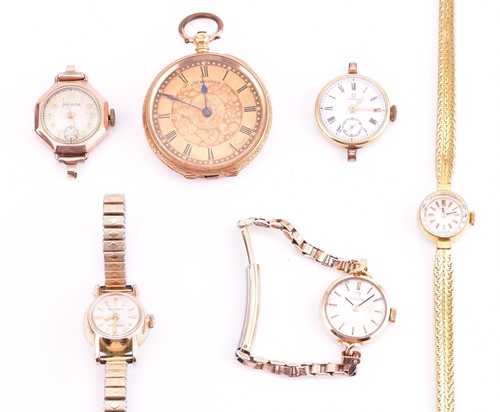 Lot 468 - A collection of watches comprising a lady's...