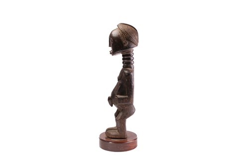 Lot 7 - A large Baule figure of a standing man, Ivory...