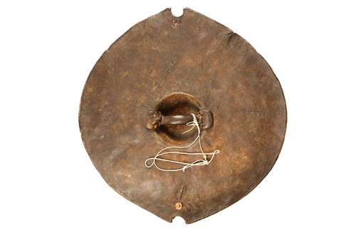 Lot 205 - Bedja animal hide shield, (Daraja), Sudan, of...