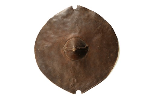 Lot 205 - Bedja animal hide shield, (Daraja), Sudan, of...