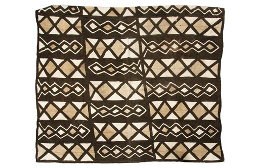 Lot 167 - Four large African mud cloth sheets, each with...