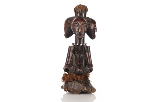 Lot 135 - A Hemba triple-headed power figure, Democratic...
