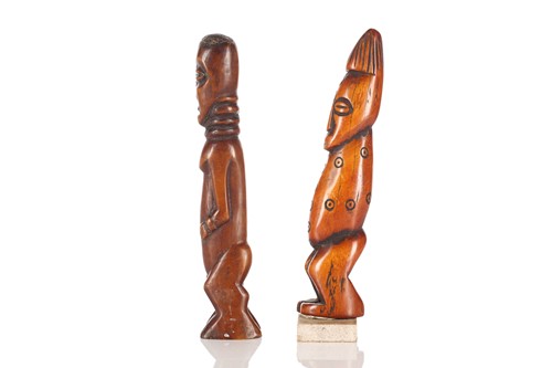 Lot 72 - A Yoruba carved ivory standing figure, Nigeria,...