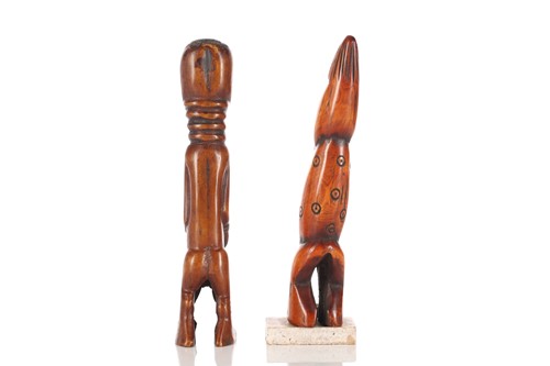 Lot 72 - A Yoruba carved ivory standing figure, Nigeria,...