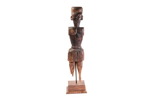 Lot 201 - An Ibibio standing male figure, Nigeria,...