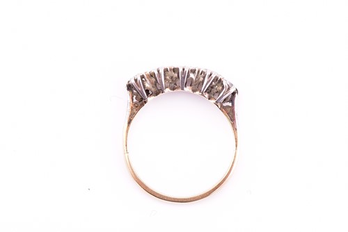 Lot 75 - A graduated five stone diamond ring, set with...