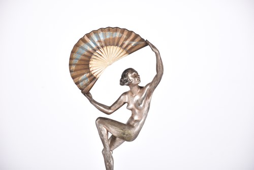 Lot 469 - Marcel Bouraine (1886 - 1948) 'Dancer with fan'...