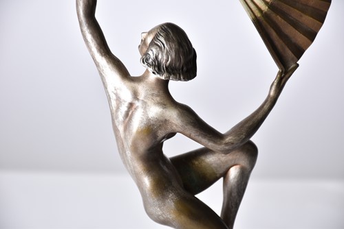 Lot 469 - Marcel Bouraine (1886 - 1948) 'Dancer with fan'...