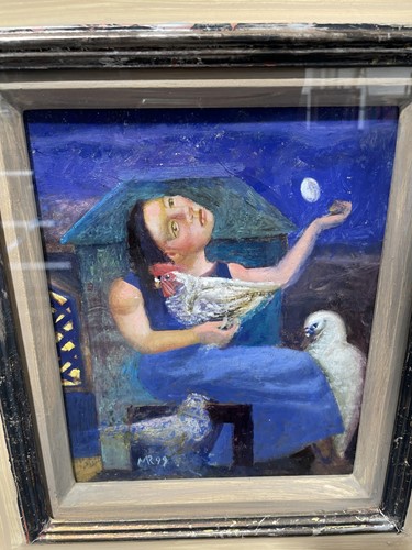 Lot 33 - Mike Rooney RA (b.1944), 'Poultry Girl',...