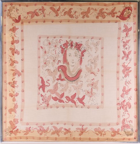 Lot 203 - A group of three Ascher silk scarves, to...