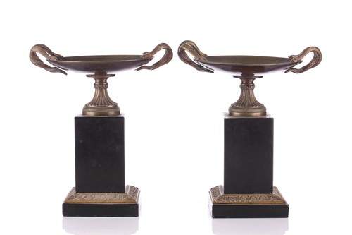 Lot 178 - A pair of late Grand Tour gilt and patinated...