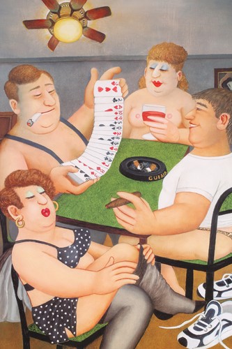 Lot 121 - Beryl Cook (1926-2008), 'Strip Poker', limited...