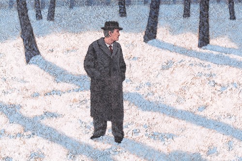 Lot 72 - Mark Edwards (b.1951), 'Man Glancing Back',...
