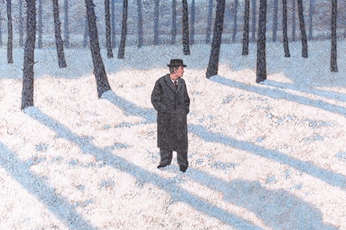 Lot 72 - Mark Edwards (b.1951), 'Man Glancing Back',...