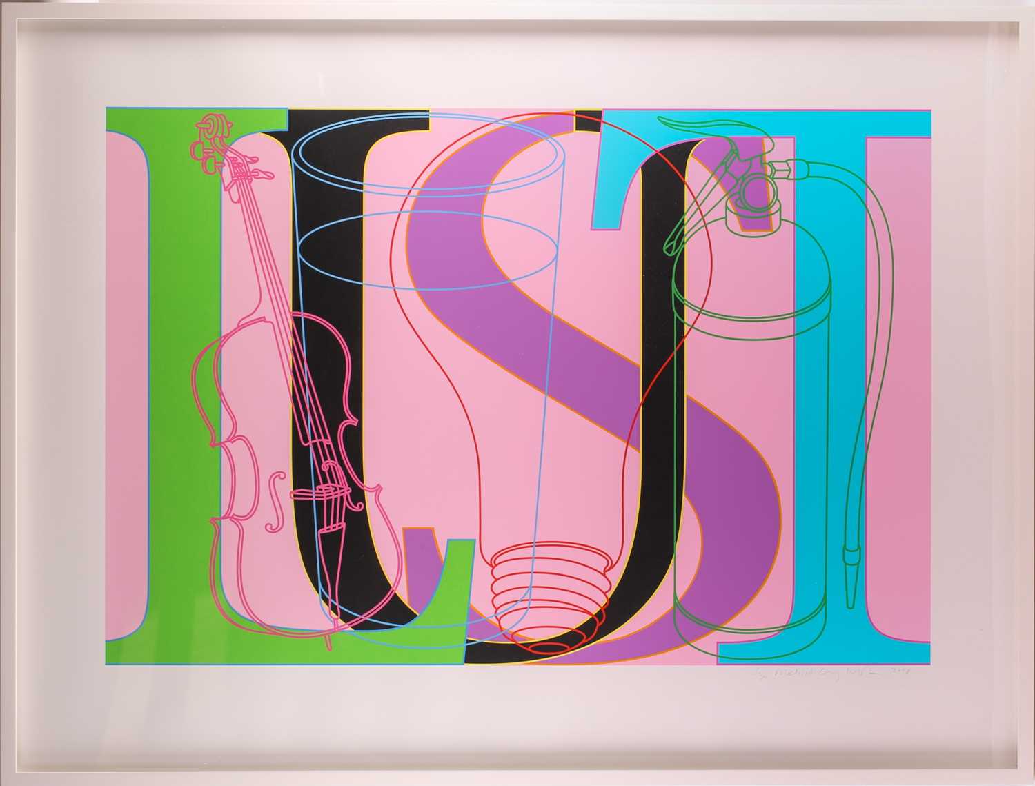 Lot 112 - Michael Craig-Martin (b.1941), 'Lust', from...