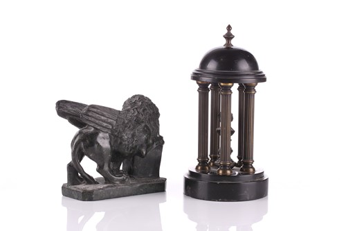 Lot 307 - A 19th century Grand Tour patinated bronze...