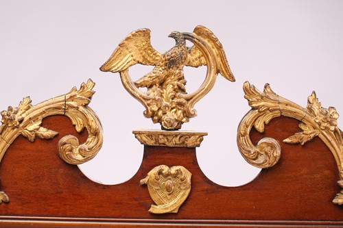 Lot 281 - A George III style mahogany and parcel-gilt...