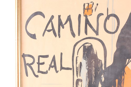 Lot 122 - A 1950s framed theatre poster, for 'Camino...