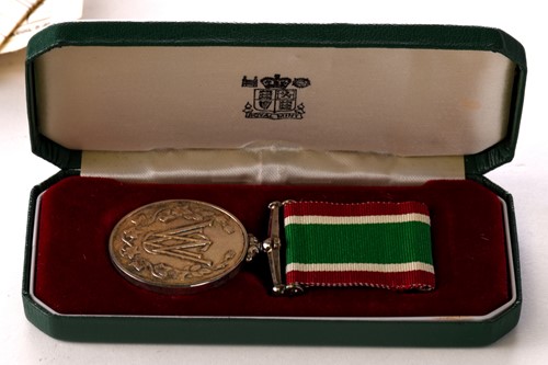 Lot 192 - A King George VI & Queen Mary signed OBE...