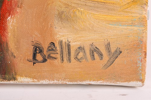 Lot 30 - John Bellany (1942-2013), Houses, acrylic on...