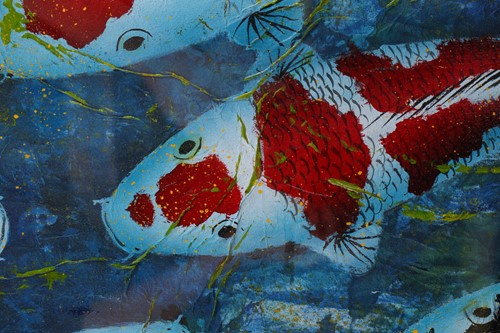 Lot 80 - Jehan Chan (1937-2011) Malaysian, Koi, mixed...