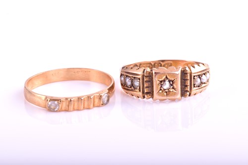 Lot 248 - A Victorian 15 carat gold, rose diamond and...