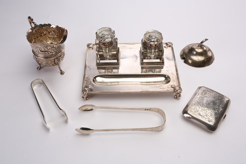 Lot 446 - A small collection of hallmarked silver items...