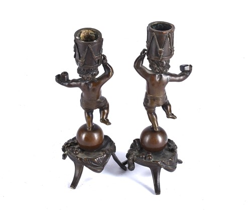 Lot 539 - A pair of late 19th-century French patinated...