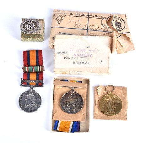 Lot 553 - A Queen Victoria South Africa medal, awarded...