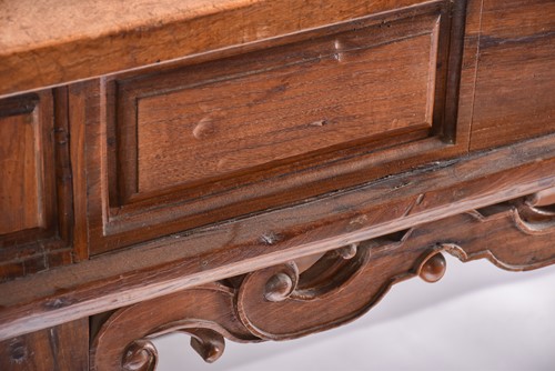 Lot 397 - A 17th-century Dutch-style walnut and oak...