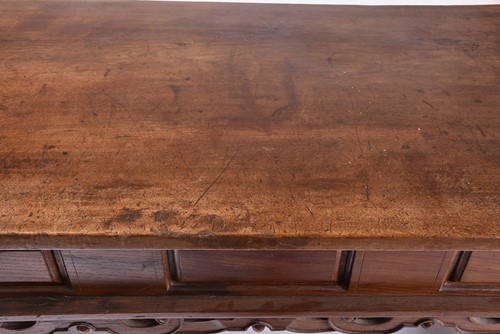 Lot 397 - A 17th-century Dutch-style walnut and oak...