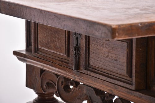 Lot 397 - A 17th-century Dutch-style walnut and oak...