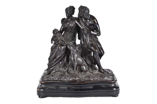 Lot 293 - A large 19th century French bronze figure...