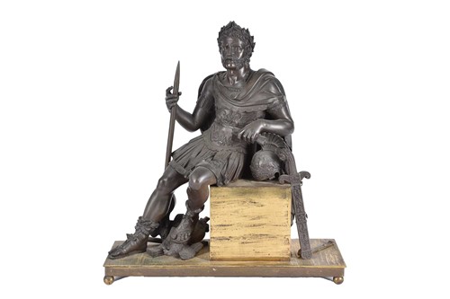 Lot 458 - A 19th century French bronze, modelled as a...