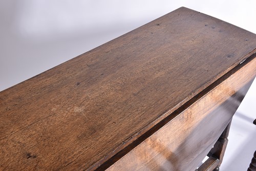 Lot 344 - An early 18th-century oak oval gateleg table...