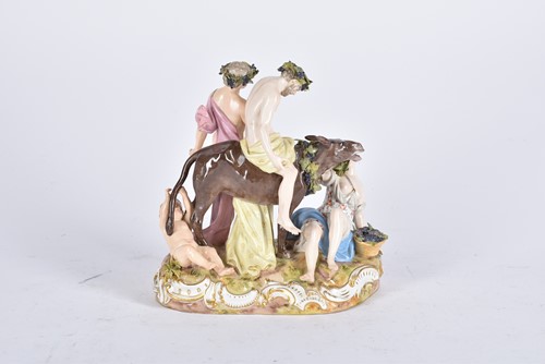 Lot 491 - A Meissen porcelain figure group of the...