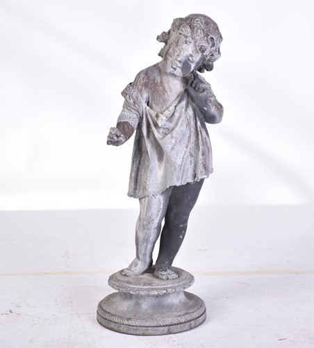 Lot 328 - A Victorian-style cast lead garden figure of a...