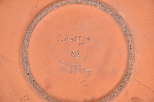 Lot 497 - A large Chelsea Pottery terracotta charger,...
